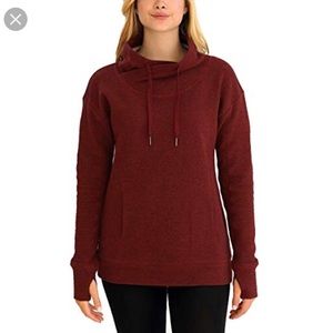 KS women's mock neck pull over sweater
